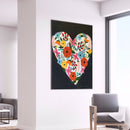 5D DIY Diamond Embroidery Heart Round Drill Diamond Painting Kit Bedroom Decor