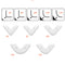 6pcs Folding Squeegee Decoration Caulking Scraper with Replacement Head (A)