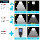 Solar Led Light Outdoor Wall Lamp Waterproof 3 Modes PIR Motion Sensor Garden~