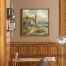 DIY Diamond Painting Kits Full Round Drill Lighthouse Hut Mosaic Home Decor