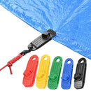 Tent Windproof Plastic Fixing Clip Clamp Canopy Awning Tarp Buckle (Blue)