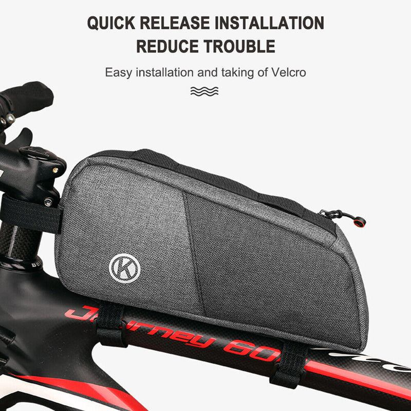 Bicycle Frame Front Top Tube Bag Big Capacity Waterproof MTB Saddle Pouch Newly