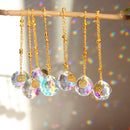 Hanging Bead Crystal Light Catcher Outdoor Garden Wall Wind Chime Window Pendant