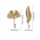 Home Decoration Leaf Shape Wall Hanger Wrought Iron Hook Hanging Storage Rack