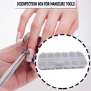 12 Grids Clear Beads Storage Box for Nail Art Manicure Jewelry Display Case