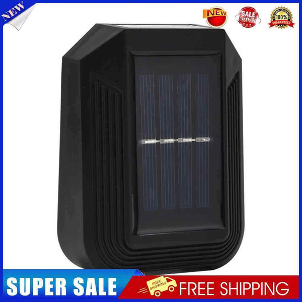 6LED Solar Wall Lamp Outdoor Waterproof Up Down Garden Yard Light (Warm)