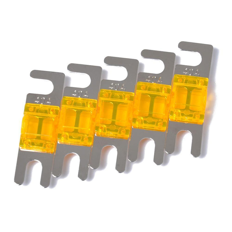 5pcs Nickel Plated Car Audio 32V AFS Mini ANL Fuses Auto Stud Fuses (40A) Newly