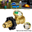High Low Gas Level Indicator Pressure Gauge Meter Adapter POL Propane Gas Gauge