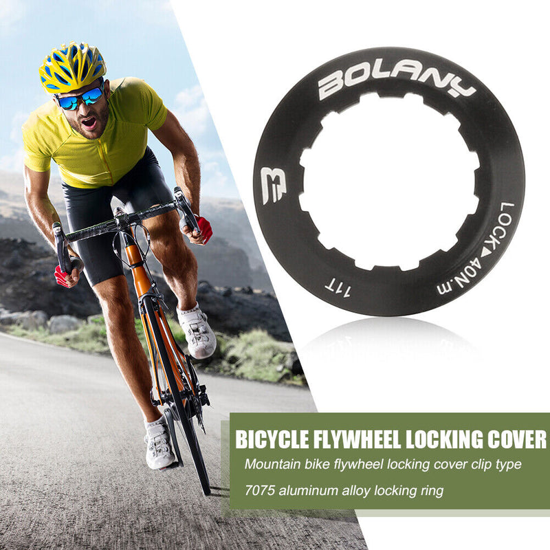 BOLANY 7075 Aluminum Alloy MTB Bike Flywheel Lock Covers Cassette Locking Rin