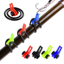 10pcs Fishing Hook Keeper for Fishing Rod Pole Lures Safety Holders (Blue)