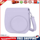 PU Leather Bag Case w/Adjustable Shoulder Strap for Instax Mini 11 (Purple)