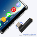 JUNERAIN Jaserain USB-C Headset Adapter 90 Degree Type C Male to 3.5mm Female
