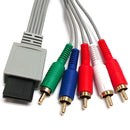 1080 P HDTV AV Audio Adapter Cable Cord Wire 5RCA For Nintendo Wii Newly