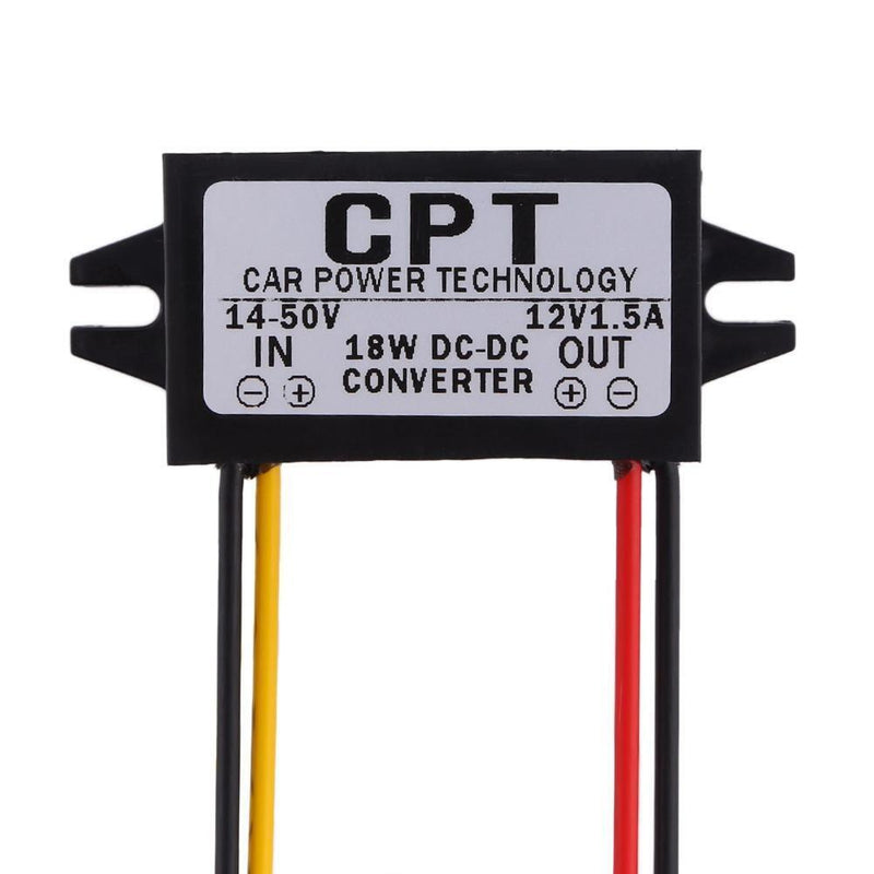 7-50V To 12V 5.5 * 2.5DC Male Converter CPT Car Power Step Down Regulator