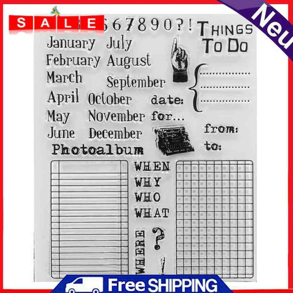 1989candy Silicone Stamp, Clear, For Scrapbooking, Photo Album Style 11
