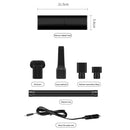 Mini Car Vacuum Cleaner Handheld 4000Pa 120W Wet Dry Home Cleaning (Black)