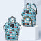 Fashion Women Printing Mummy Diaper Bag Nappy Large Handbag (Green Cats) Newly