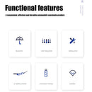 Car Windshield Sun Shade Umbrella Cartoon Underwater World Sunshade (L) Newly