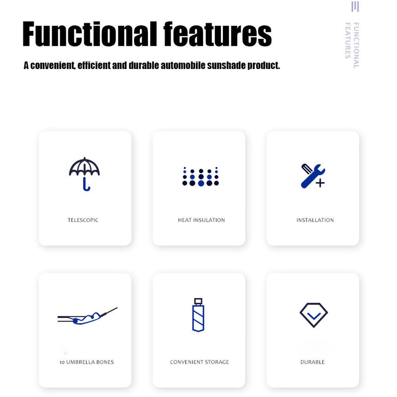 Car Windshield Sun Shade Umbrella Cartoon Underwater World Sunshade (L) Newly