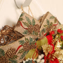 Home Decor Door Hanging Wreath Christmas Wreath Flower Garland Heart-shaped