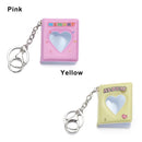 Candy Color 16 Photos 1 Inch Key Rings Card Holder Mini Photo Album Keychain