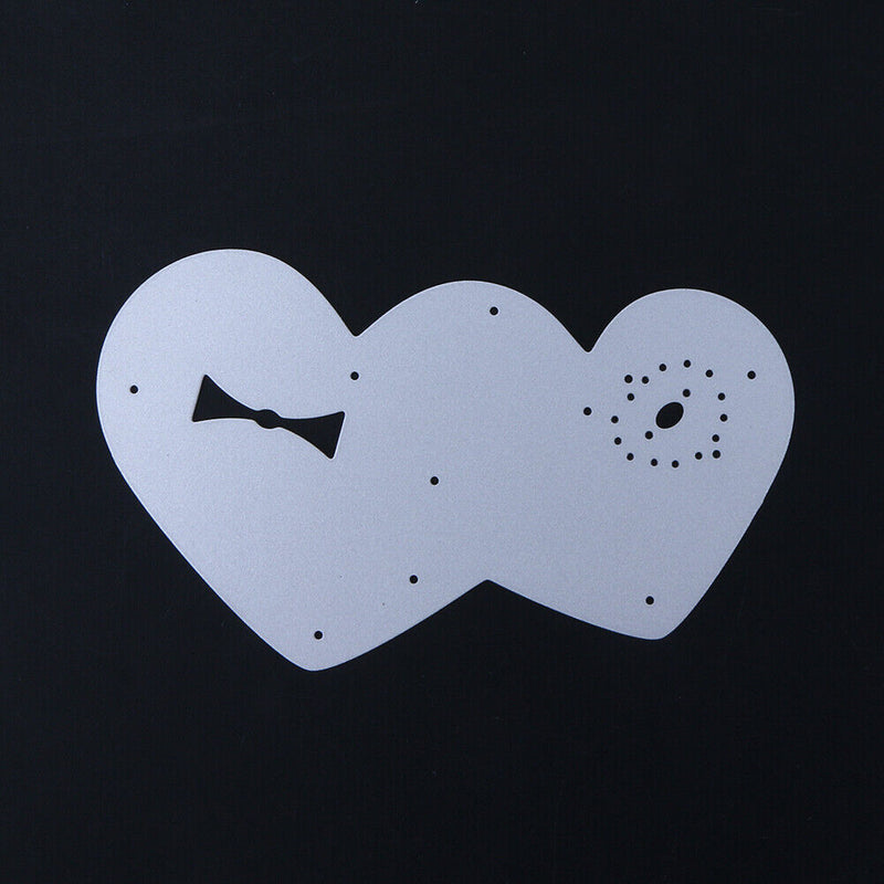 Heart Center DIY Metal Punch Molds Love Pattern Carbon Steel Stencils Scrapboo