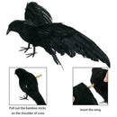 Simulation Animal Ornament Black Halloween Feather Crow Simulation Crow