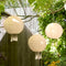 LED Round Solar Decorative Lantern Hanging Garden Yard Lighting (Champagne)
