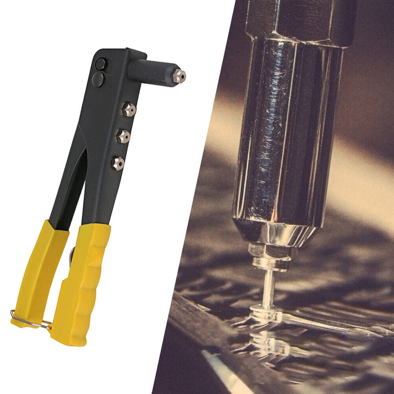 Anti-slip Handle Rivet Gun Manual Riveting Drill Woodworking Repair Tool Newly