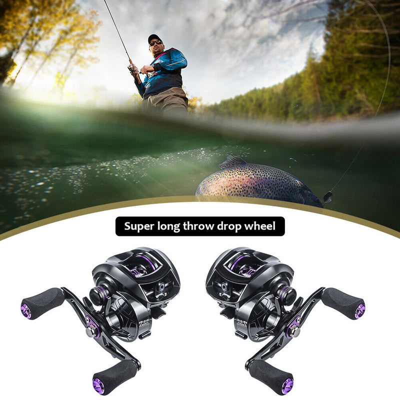 Fishing Reel High Speed Saltwater 8kg Max Drag Bait Casting Metal Fishing Wheel