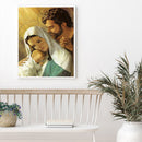Full Embroidery DIY Canvas Stamped 11CT Cross Stitch Embrace with Love Gift Kit
