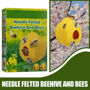 DIY Felt Beehive Kit Hanging Bee Hive Cute House for Bee Outdoor (2 Pack)