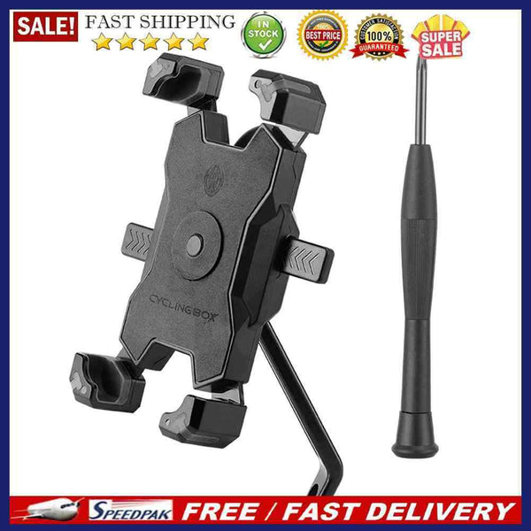 CYCLINGBOX Motorcycle Bike Support Anti Slip Holder for 7.5-9.5cm Mobile Phone