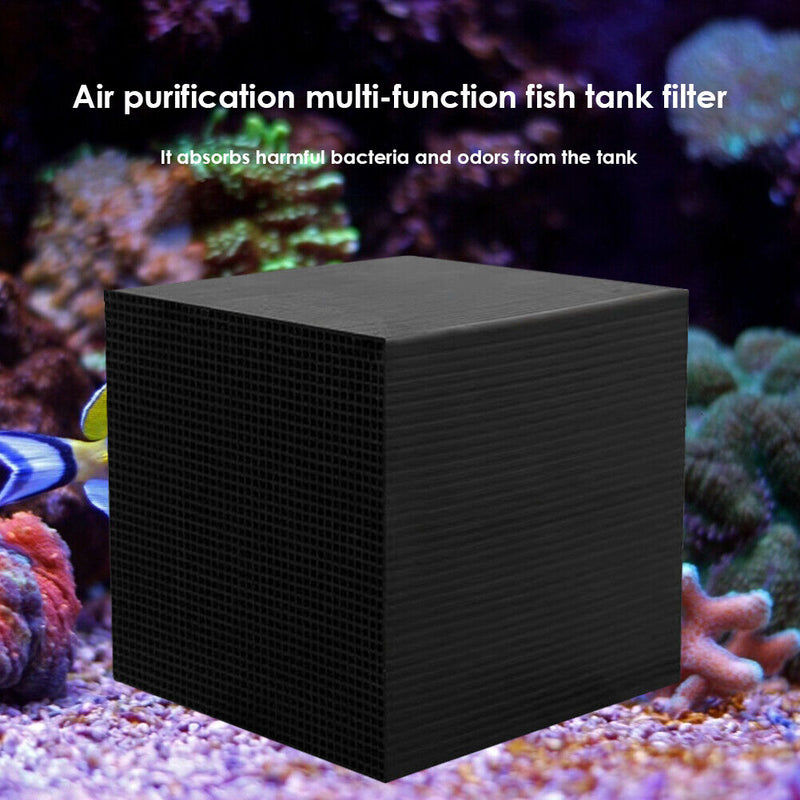 Activated Carbon Aquarium Filter Fish Tank Charcoal Water Cube Air Purification