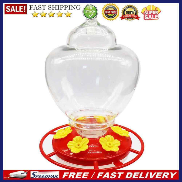 Bird Water Feeder Hanging Hummingbird Feeder Drinker Outdoor Garden Dispens