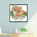 Partial Cross Stitch 14CT Cotton Thread Vulpes DIY Counted Embroidery Kits Craft