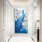 Frameless Oil Paint By Numbers DIY Peafowl Picture Craft Kit for Living Room