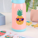 10pcs DIY Round Diamond Painting Kid Pineapple Cartoon Stickers Manual Tool
