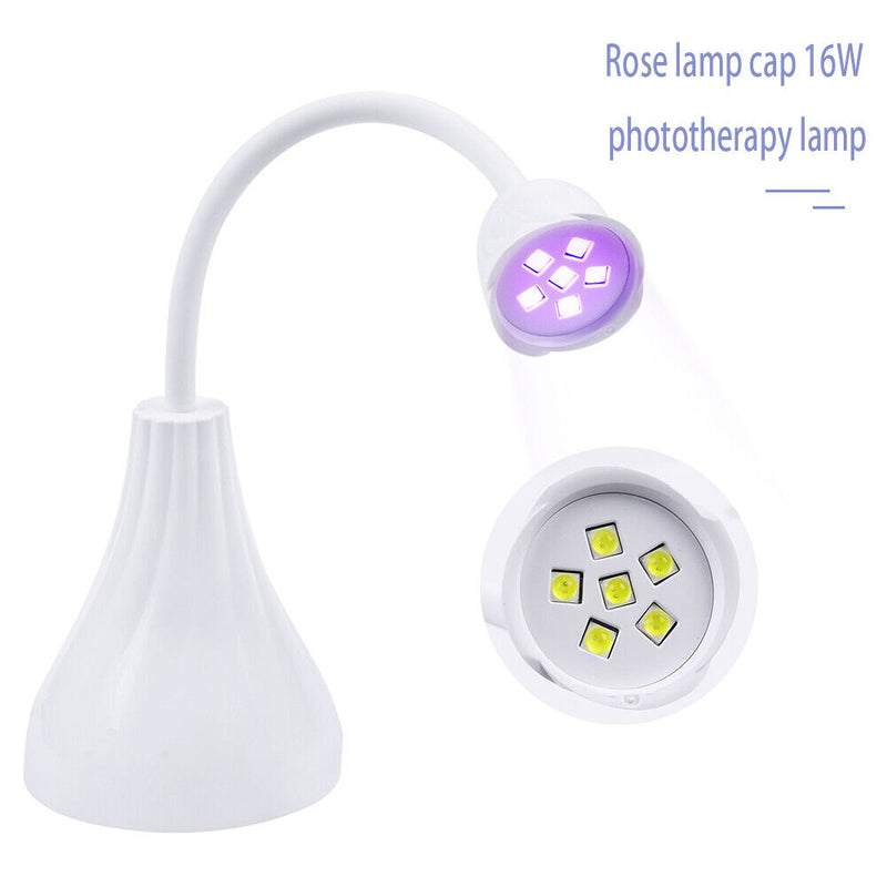 Adjustable Phototherapy Machine Nail Baking Light Quick Drying USB Rechargeable