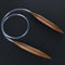 Charred Wood Knitted Crochet Needle Thick Sweater Carpet Ring Needle Tool