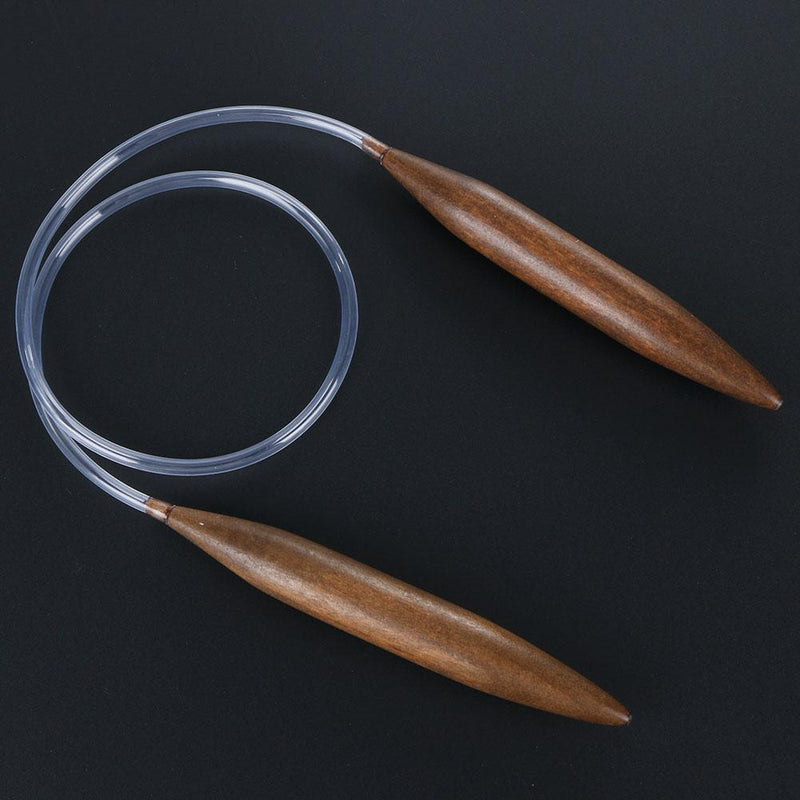 Charred Wood Knitted Crochet Needle Thick Sweater Carpet Ring Needle Tool
