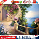 5D DIY Full Drill Diamond Painting Stairway Cross Stitch Embroidery Mosaic