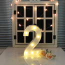 Digital Number LED Symbol Sign Night Light for Wedding Party Birthday (2) Newly
