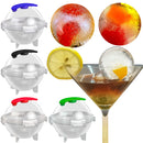4pcs DIY Ice Ball Sphere Round Mold Funnel Whiskey Ice Cube Hockey Bar Accessory
