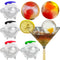 4pcs DIY Ice Ball Sphere Round Mold Funnel Whiskey Ice Cube Hockey Bar Accessory