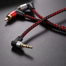 3.5mm Male to 2 RCA Male Cable Stereo Audio AUX Y Splitter Cord for DJ Amplifier