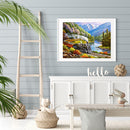 DIY Diamond Painting Train Park Full Round Drill Mosaic Art Picture Rhinestones