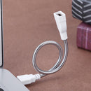 USB Male to Female Extension LED Light Adapter Cable Metal Flexible Tube Newly