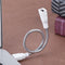 USB Male to Female Extension LED Light Adapter Cable Metal Flexible Tube Newly