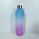 1L Large Capacity Water Bottle Plastic Water Cup (Blue Purple Gradient)